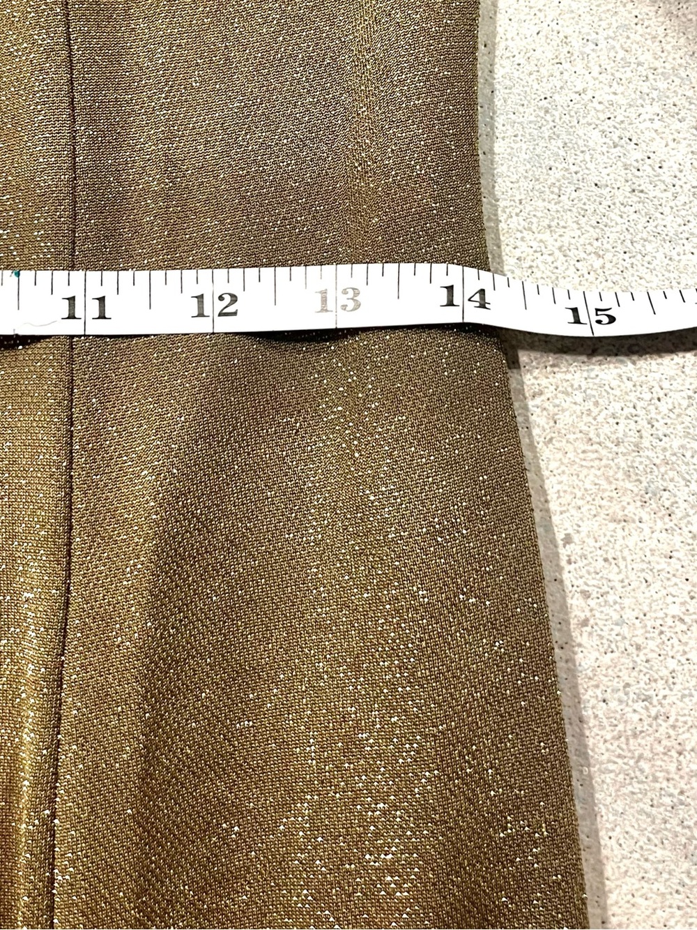 Cache VTG Gold Shimmer Button Front Duster Jacket Leopard Party Layer Size 10 - Picture 13 of 14